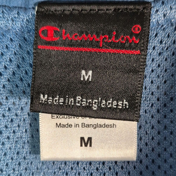 CHAMPION Vintage 80s Windbreaker/Track Suit Two Tone Blue Size S/M - Picture 11 of 12